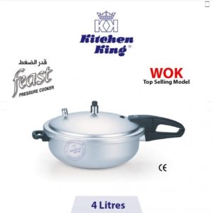 Kitchen King Wok Pressure Cooker (feast) – 4 Liters