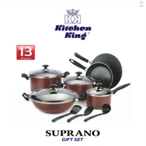 Kitchen King Non Stick Suprano Gift Set – 13 Pieces