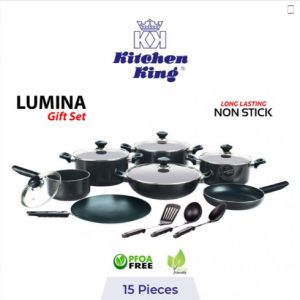 Kitchen King Non Stick Lumina Gift Set – 15 Pieces
