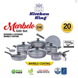 Kitchen King Non Set Marbelo Gift Set – 20 Pieces