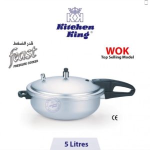 Kitchen King Wok Pressure Cooker (feast) – 5 Liters