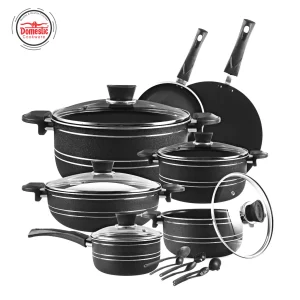 D-106 Non Stick Super Gift Set 18 PCS (3-Layers Marble Coated)