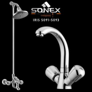 Sonex IRIS 5091-5093 Bath Set – Sonex Sanitary Fittings
