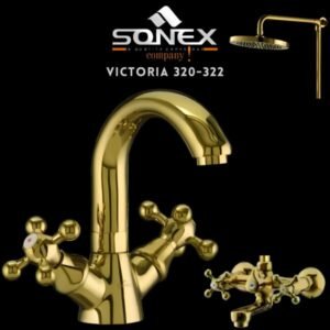 Sonex VICTORIA 320-322 Bath Set Gold – Sonex Sanitary Fittings