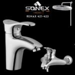 Sonex REMAX 421-423 Bath Set Chrome – Sonex Sanitary Fittings