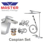 Master Gold Series Caspian Set With Overhead Rain Shower (3083A)