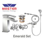 Master Gold Series Emerald Set With Saphire Hand Shower 3085
