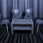 Boss Denny Max Table Set with BP-370 Double Shelf Rattan Table