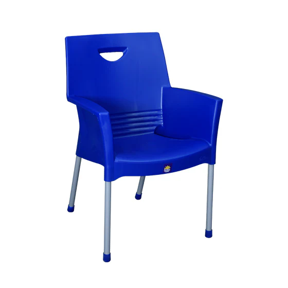 Boss BP-317 Mega Jhony Pure Plastic Chair with Steel Legs - Image 3