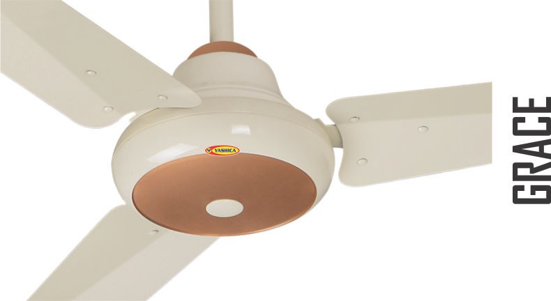Yashica Ceiling Fan 56- Cooper Wire Office off light Brown