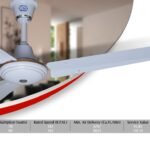 AL Meraj Fans JEWEL WHITE Ceiling Fan 56"- Cooper Wire