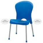 Boss BP-310 Dani Max Armless Chair with Silver Legs
