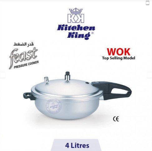 Kitchen King Wok Pressure Cooker (feast) – 4 Liters
