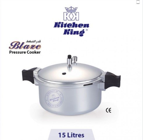 Kitchen King Pressure Cooker (Blaze) – 15 Liters
