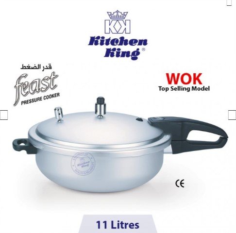 Kitchen King Wok Pressure Cooker (feast) – 11 Liters