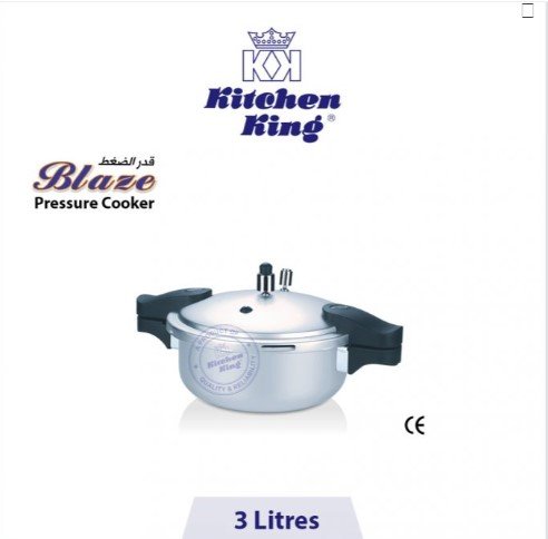 Kitchen King Pressure Cooker (Blaze) – 3 Liters