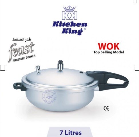 Kitchen King Wok Pressure Cooker (feast) – 7 Liters