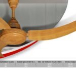 AL Meraj Fans Classic Wood Ceiling Fan 56"- Cooper Wire