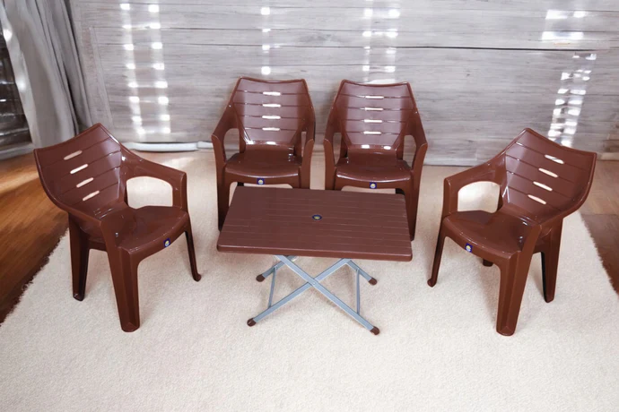 BOSS Elegance Chair Set with BP-214-s Folding Steel Plastic Table