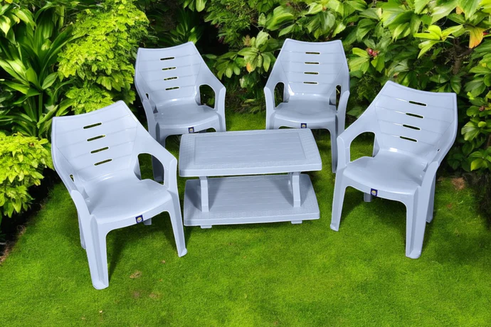 BOSS Elegance Chair Set with BP-335 Rattan Double Shelf Table - Image 8
