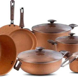 D-161 – Nonstick Jumbo Gift Set – 22 Pcs (Interior+Exterior Marble)